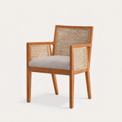 Kipling Upholstered Rattan Chair