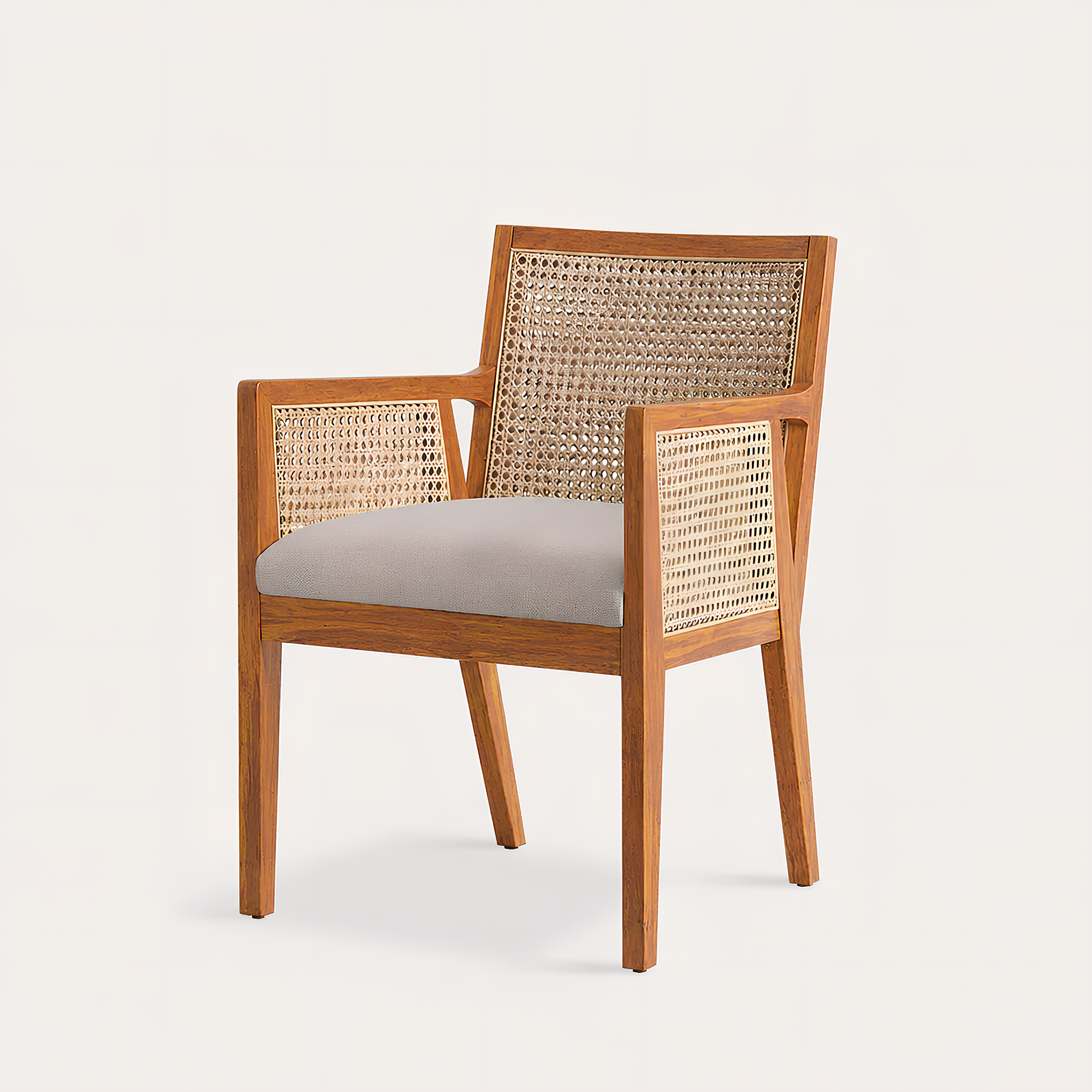 Kipling Upholstered Rattan Chair