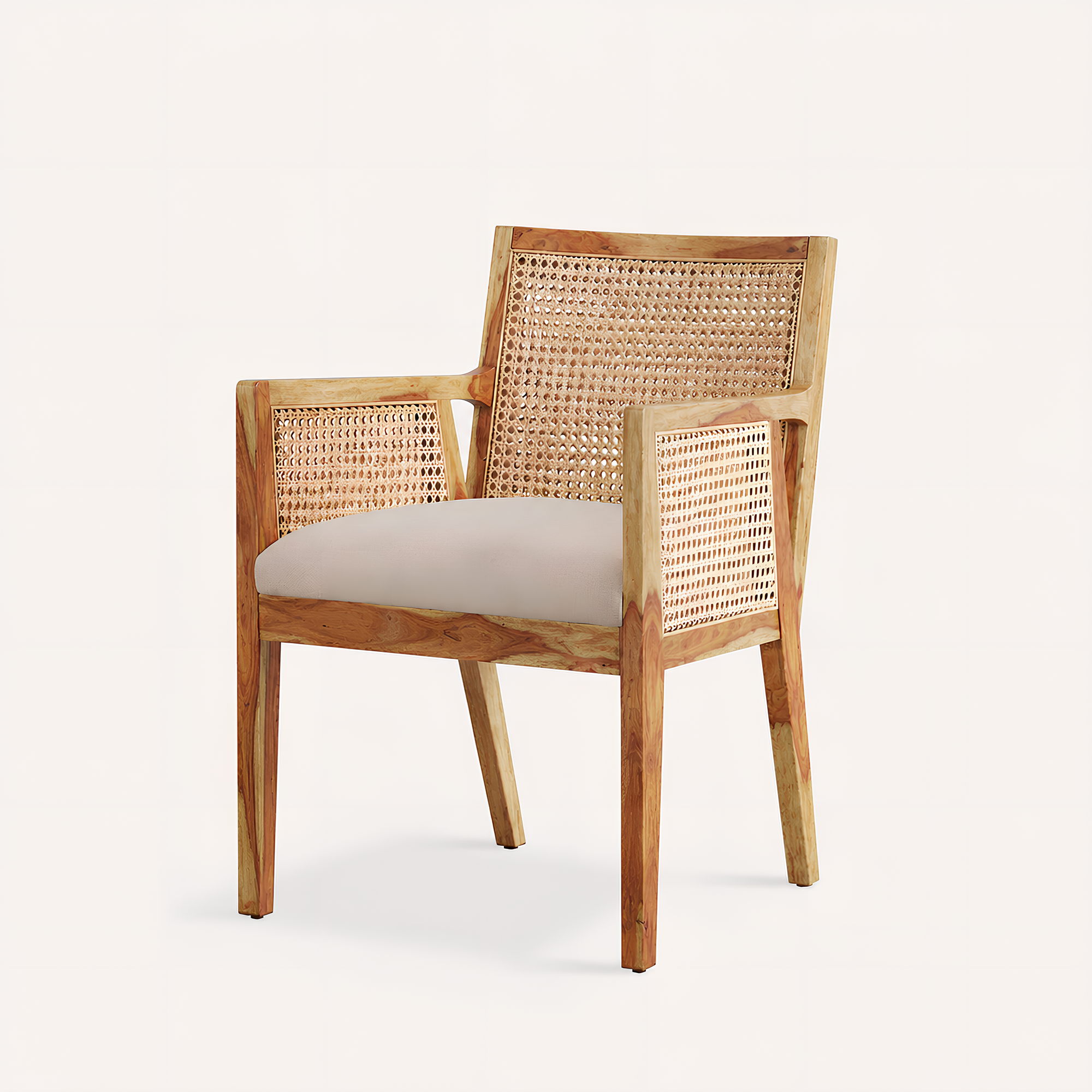 Kipling Upholstered Rattan Chair