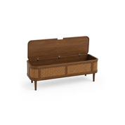 Lindsey Rattan Storage Bench