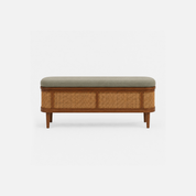 Lindsey Rattan Storage Bench