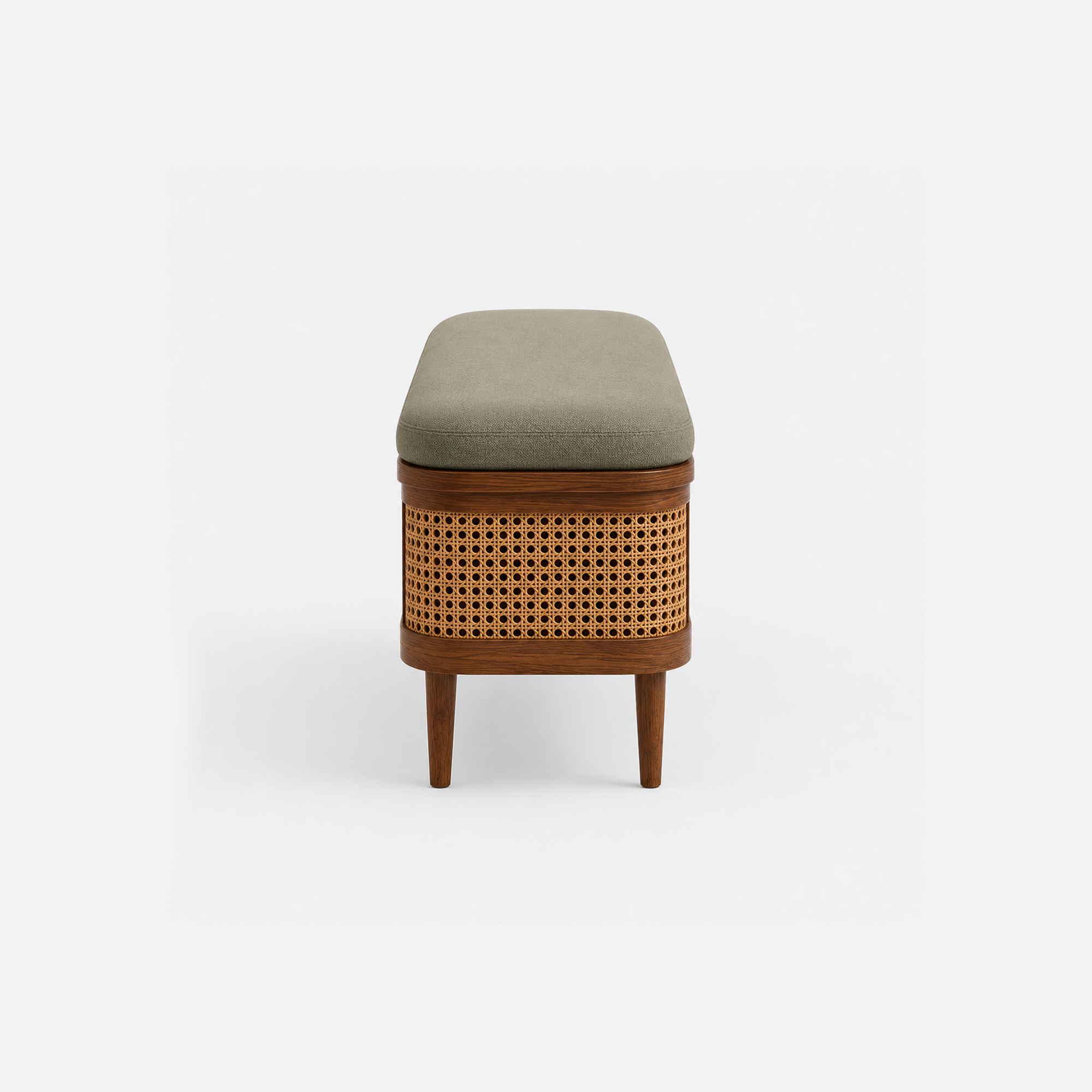 Lindsey Rattan Storage Bench