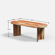 Lucas Luxury Dining Table - 8 Seater - 210 cm x 100 cm x 76 cm H - Sheesham