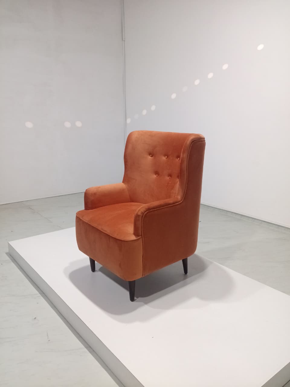 Ludwig Accent Chair - Velvet Cider Orange