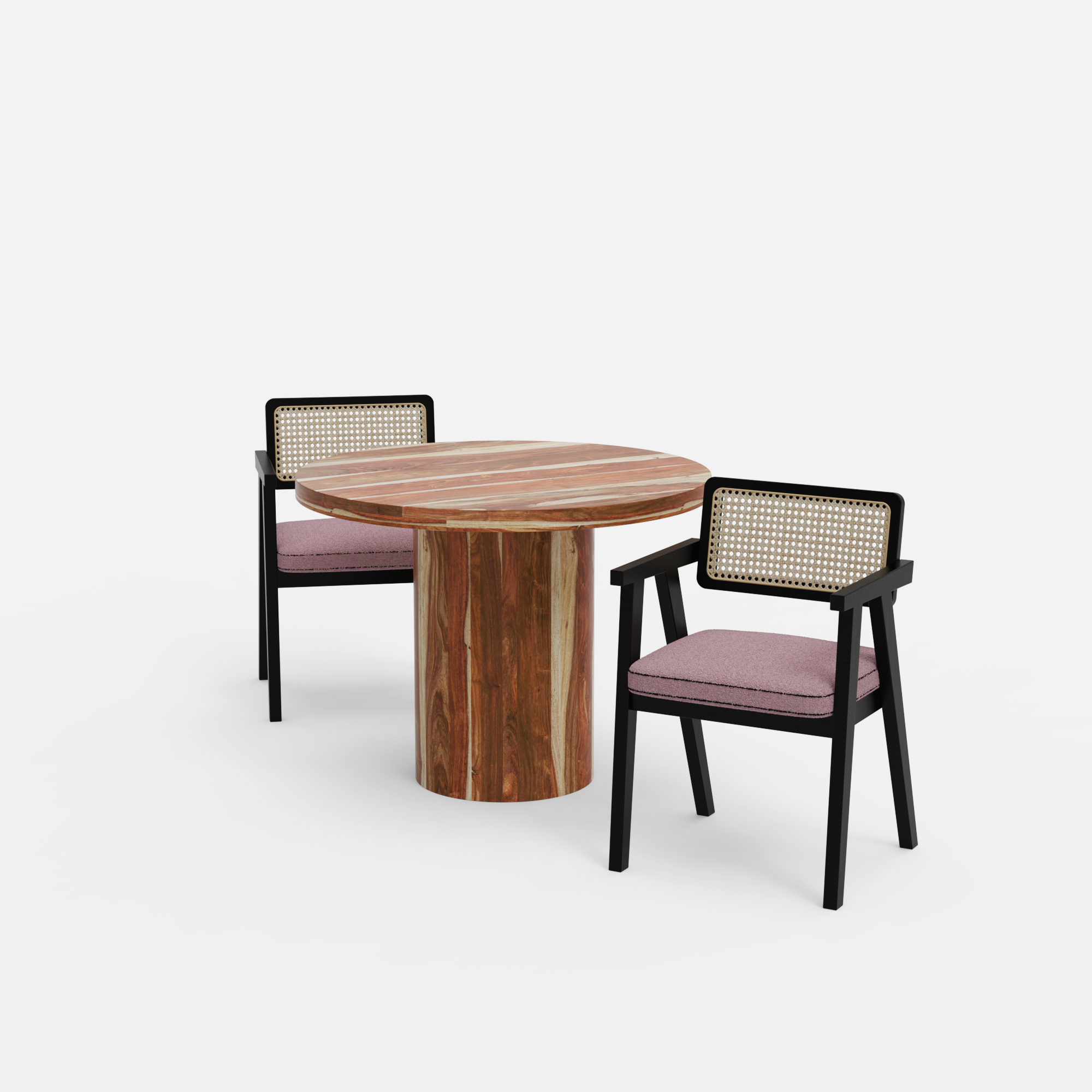 Luis-Bob-Dining-set-100cm-dia-natural-sheesham-table-2-chairs-black-on-sheesham-rose-boucle-fabric-V2.png