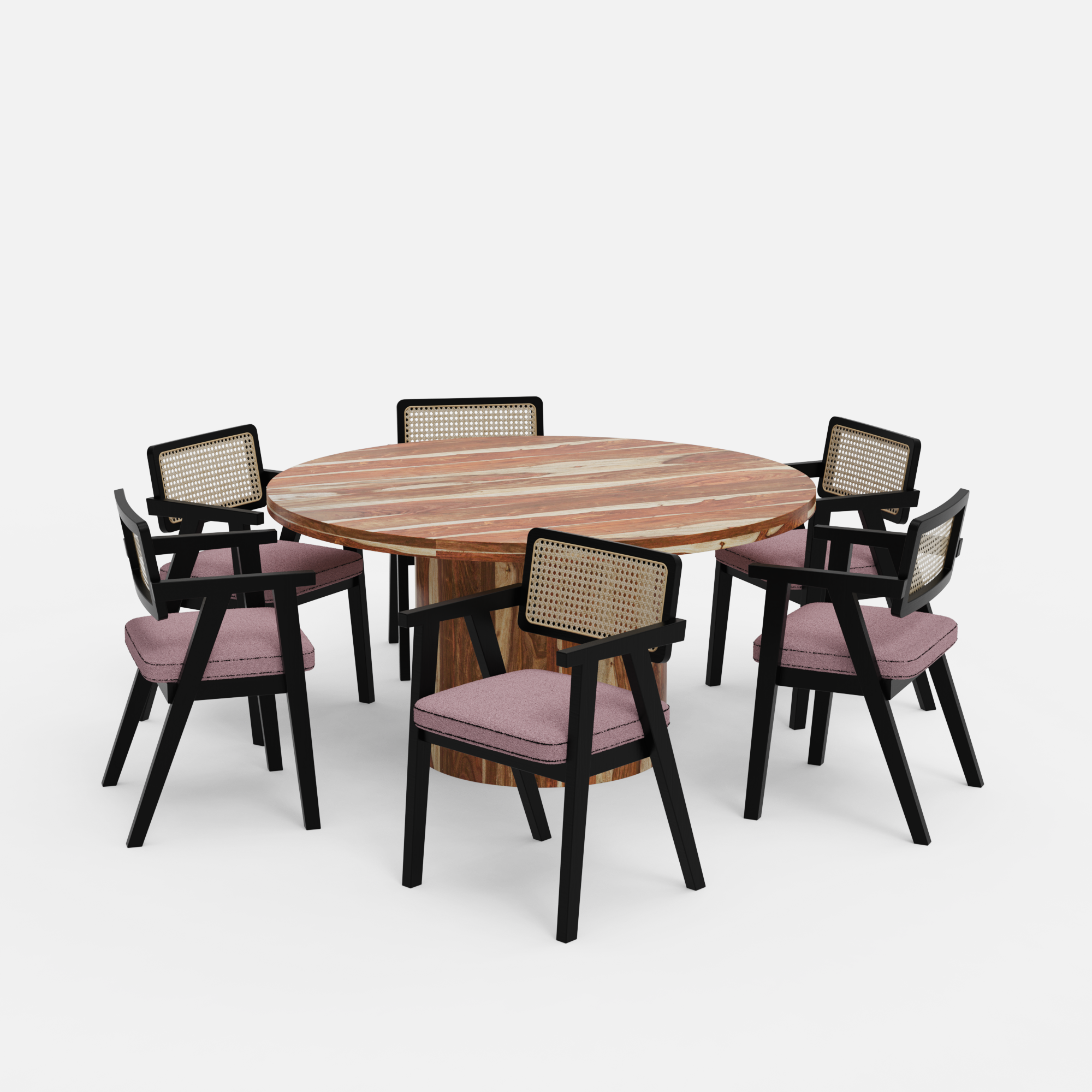 Luis-Bob-Dining-set-150cm-dia-natural-sheesham-table-6-chairs-black-on-sheesham-rose-boucle-fabric-V2.png