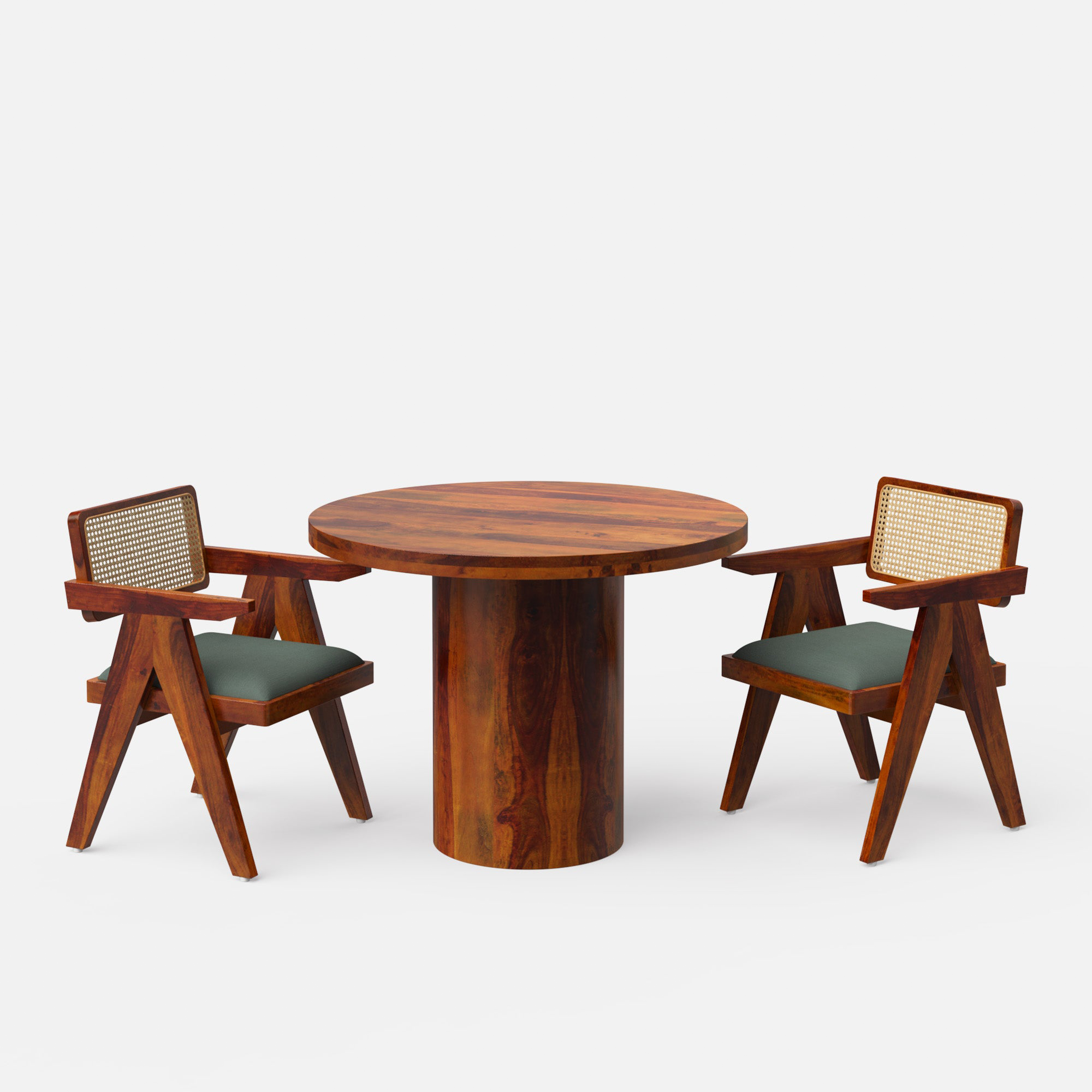 Luis-Pierre Dining Table Set - 2, 4 & 6 Seater/ All sizes - Crafts Mill Bespoke Furniture - Dining