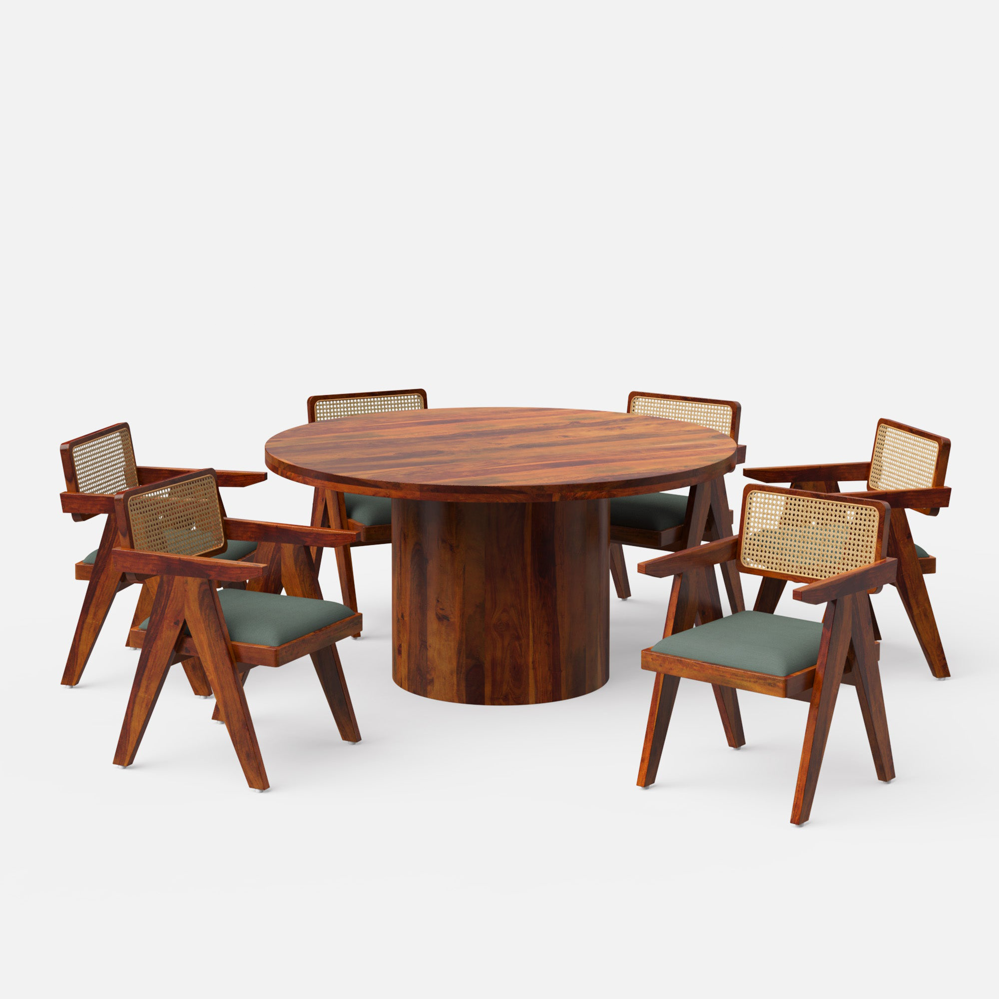 Luis-Pierre Dining Table Set - 2, 4 & 6 Seater/ All sizes - Crafts Mill Bespoke Furniture - Dining
