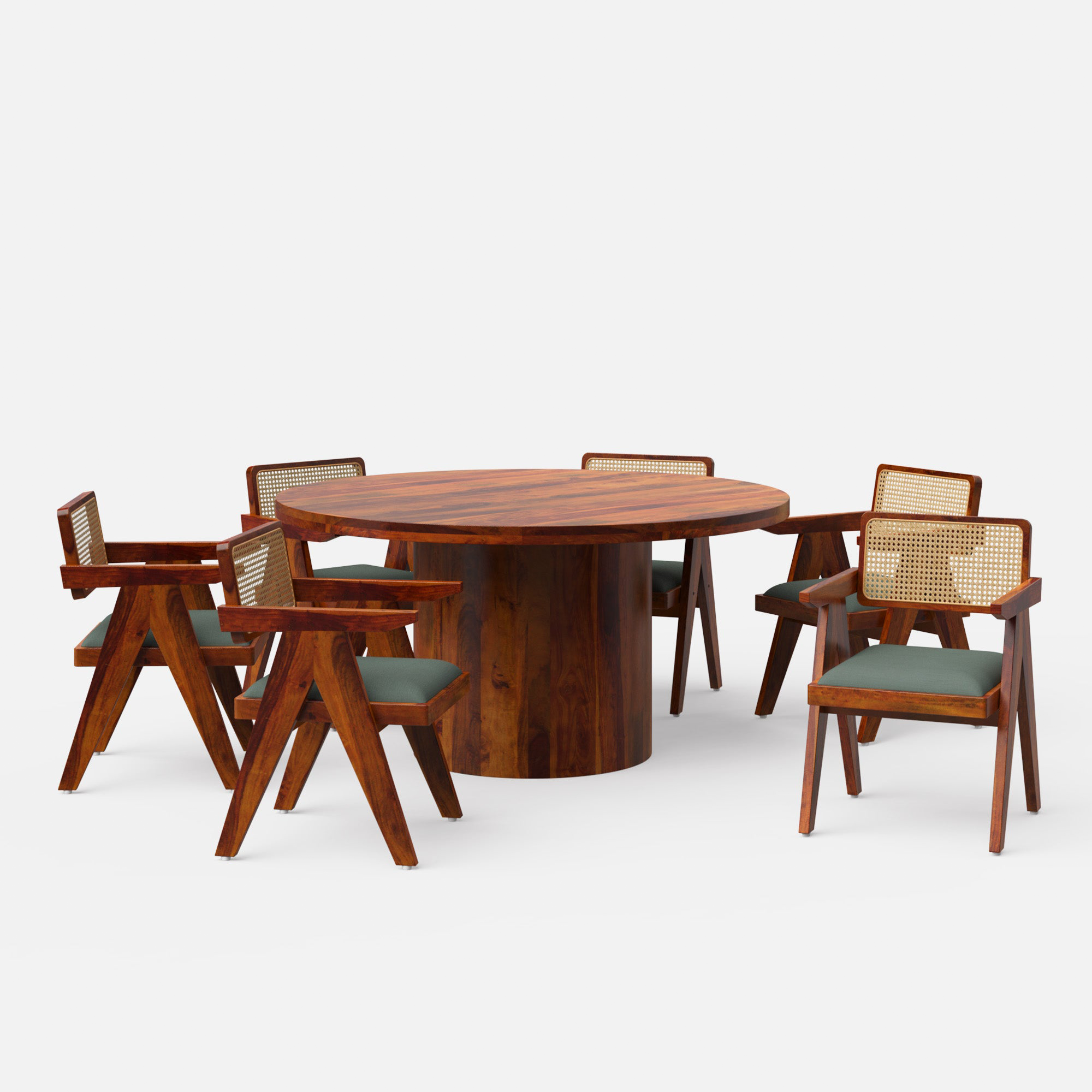Luis-Pierre Dining Table Set - 2, 4 & 6 Seater/ All sizes - Crafts Mill Bespoke Furniture - Dining