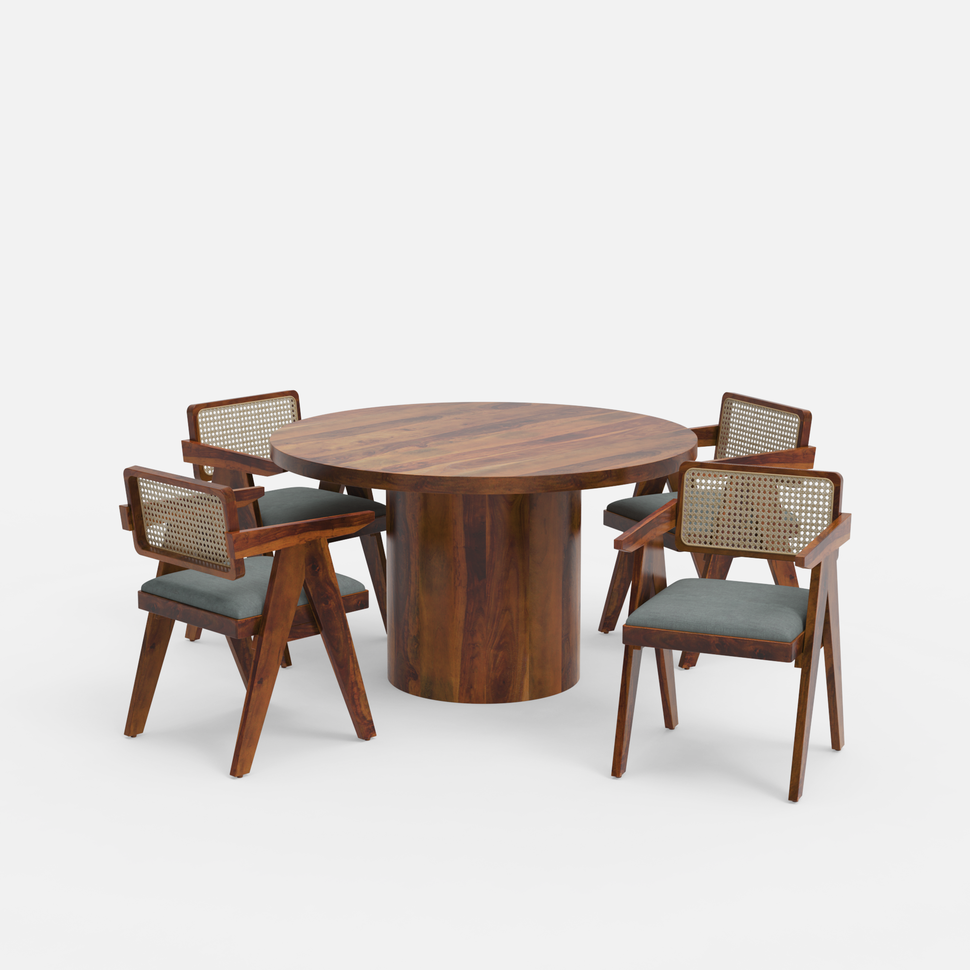 Luis-Pierre-Dining-set-130cm-dia-honey-sheesham-table-4-chair-honey-sheesham-Slate-Grey-100cotton-V1.png