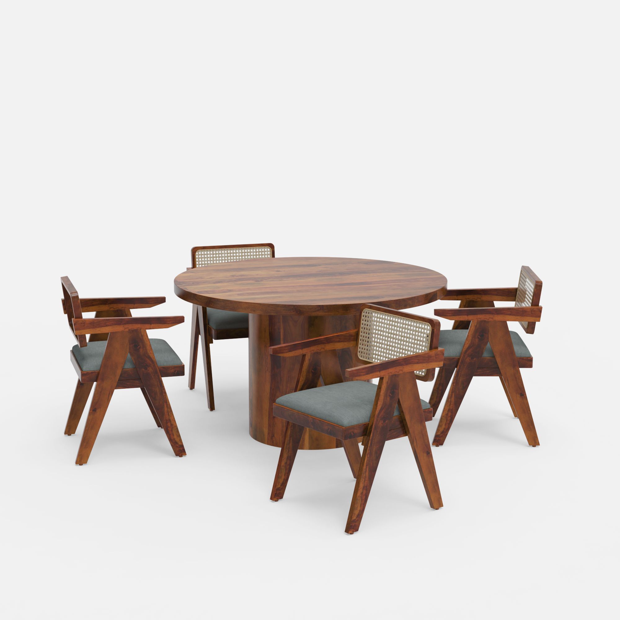 Luis-Pierre-Dining-set-130cm-dia-honey-sheesham-table-4-chair-honey-sheesham-Slate-Grey-100cotton-V2.png