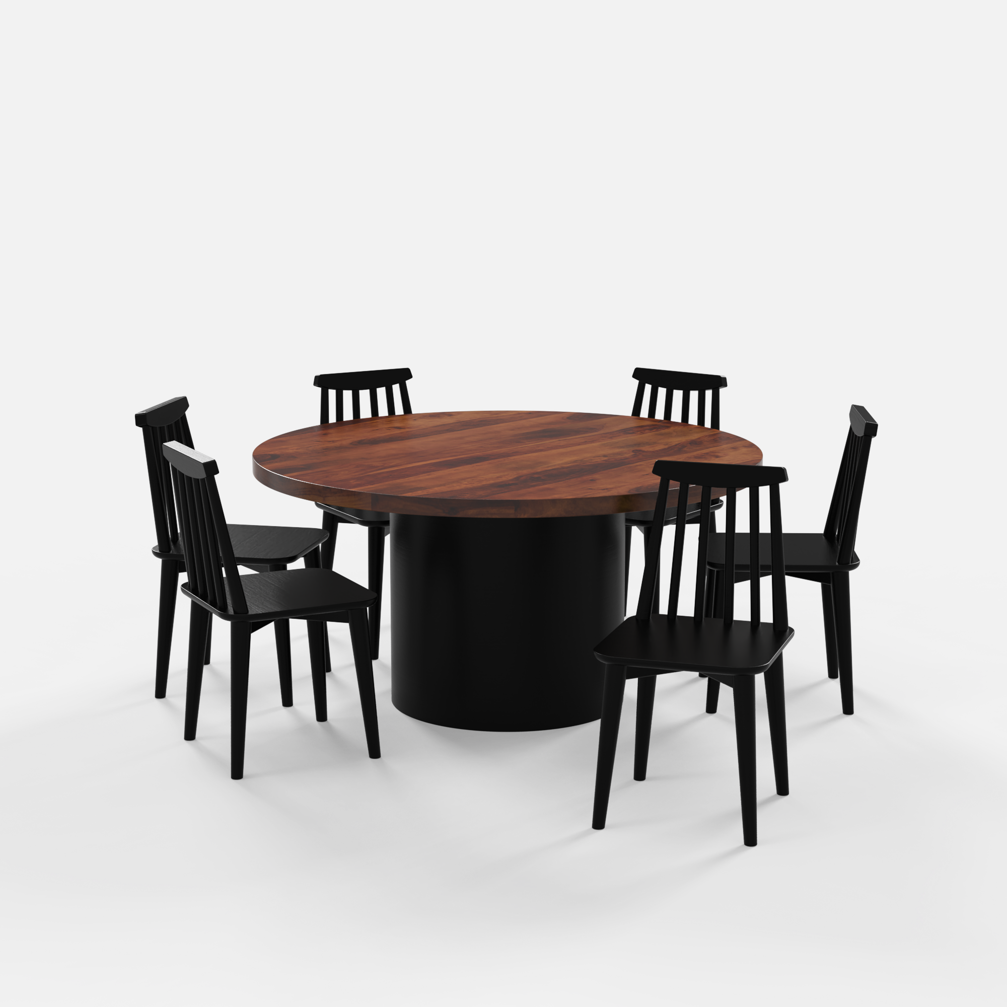 Luis-Polly-dining-set-150cm-dia-pro-teak-top-black-on-sheesham-leg-table-6-chairs-black-on-sheesham-V1.png