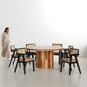 Luis-Bob Dining Table Set - 2, 4 & 6 Seater/ All sizes