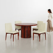 Luis-Lidia Dining Table Set - 2, 4 & 6 Seater/ All sizes