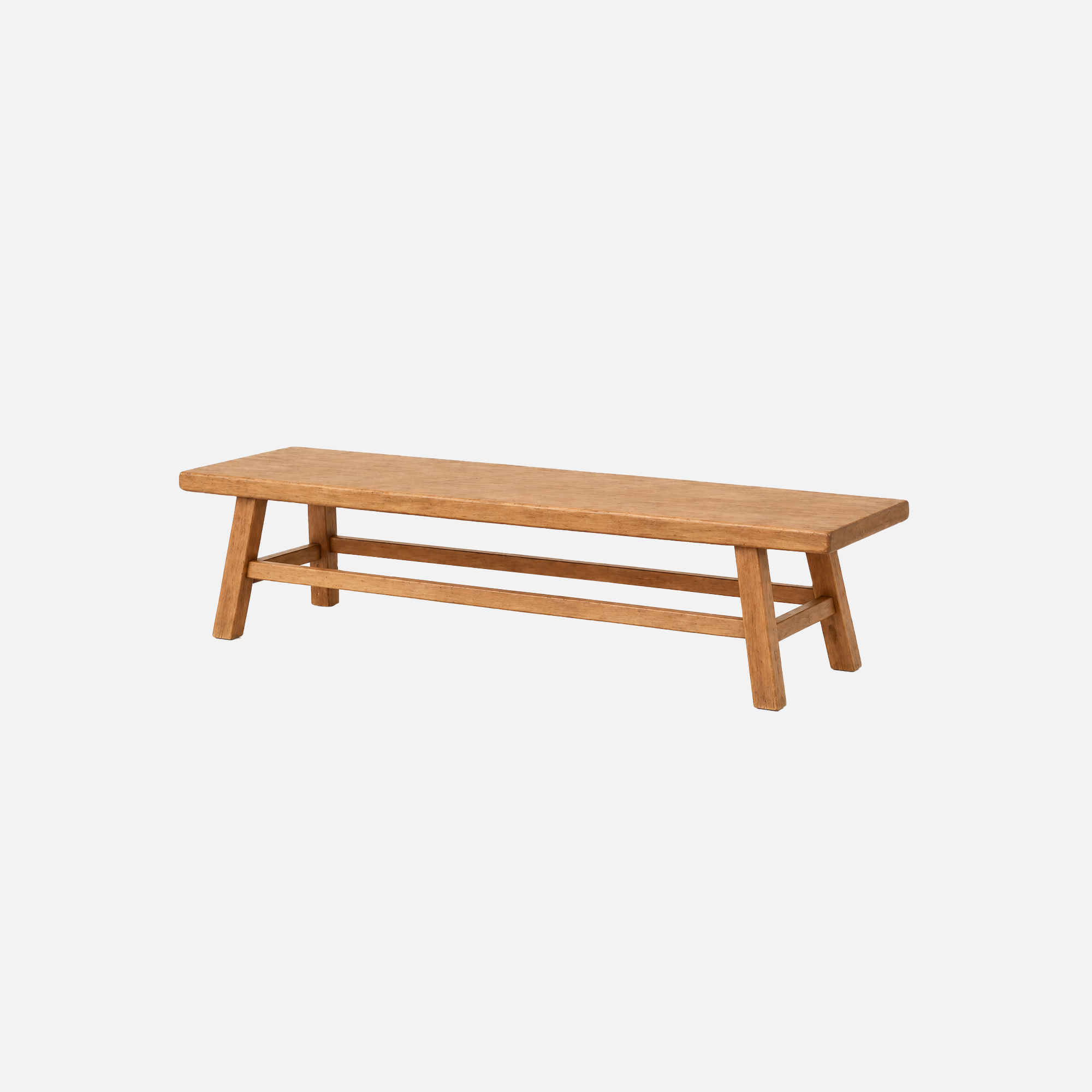 Luna Rustic Mango Wood Bench - Natural Finish