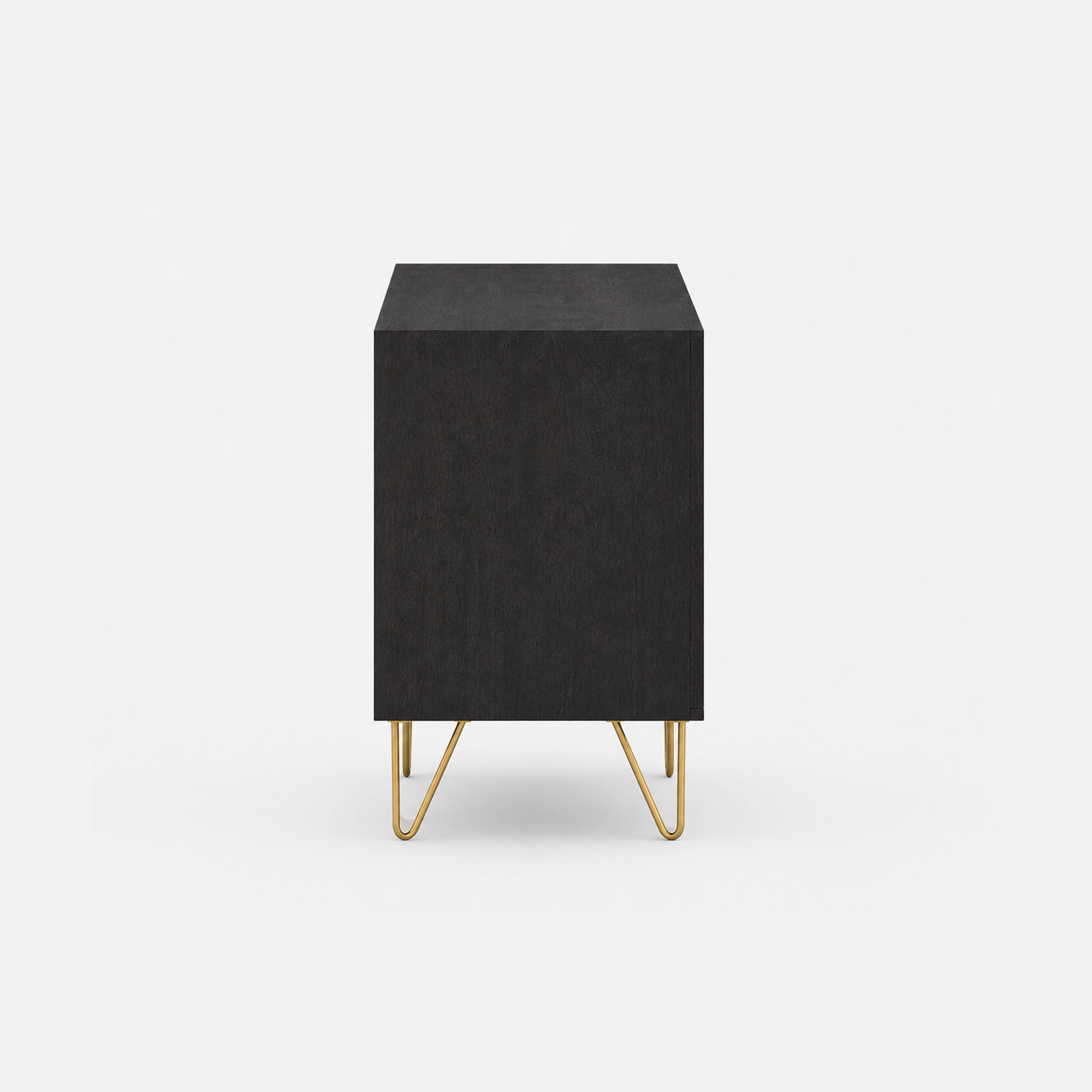 Luxe Linear Sideboard with Gold Accents and Hairpin Legs