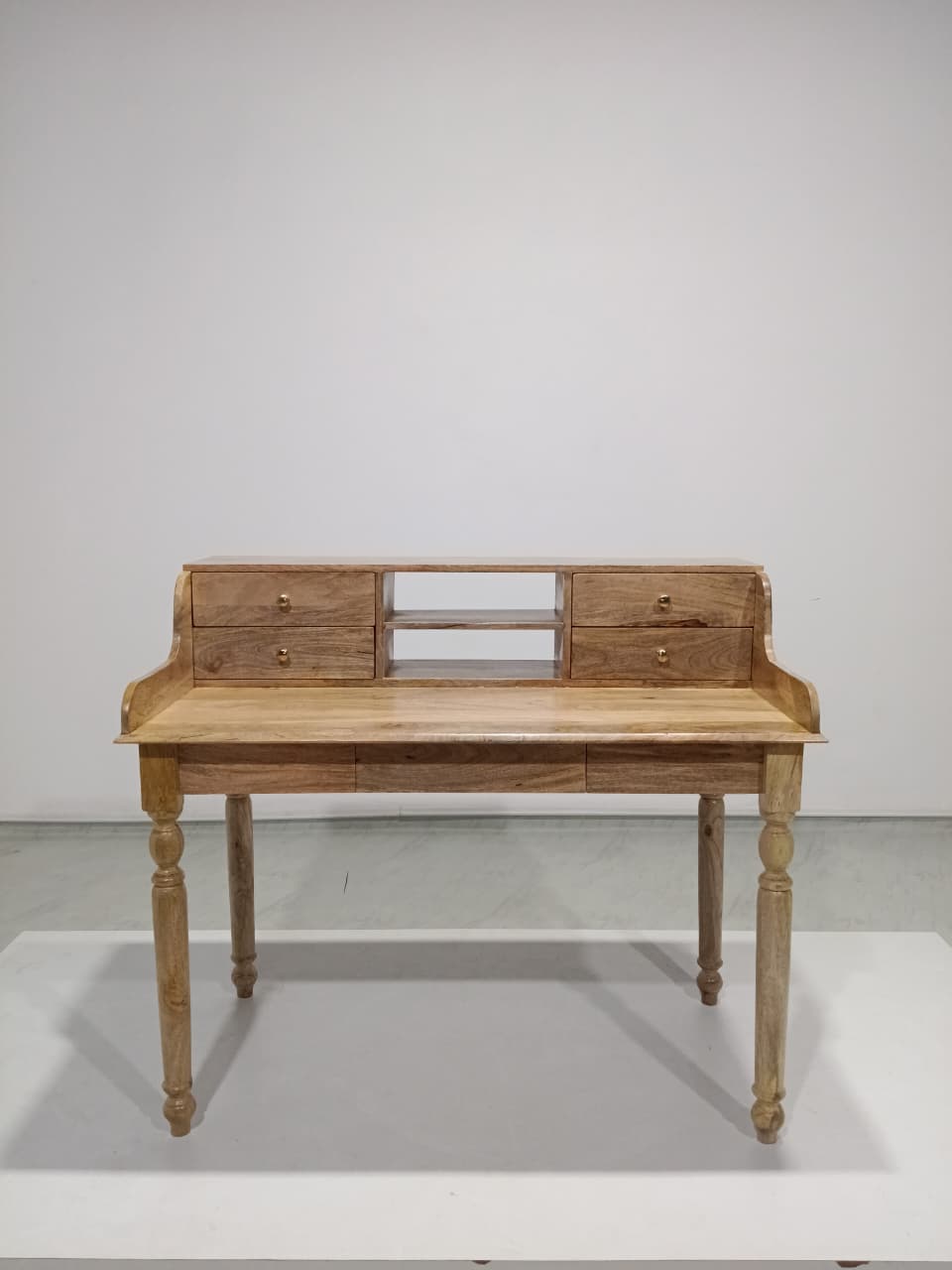 Malabar Writing Desk in Mango Natural Finish