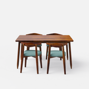 Maltby-Arendt Dining Table Set - 4 Seater - Table (150 cm x 90 cm x 76 cm) + 4 Arendt Chairs - Sheesham