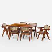 Maltby-Pierre Dining Table Set- 4 & 6 Seater/ All sizes - Crafts Mill Bespoke Furniture - Dining