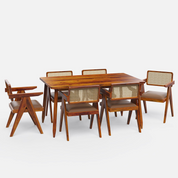 Maltby-Pierre Dining Table Set- 4 & 6 Seater/ All sizes - Crafts Mill Bespoke Furniture - Dining