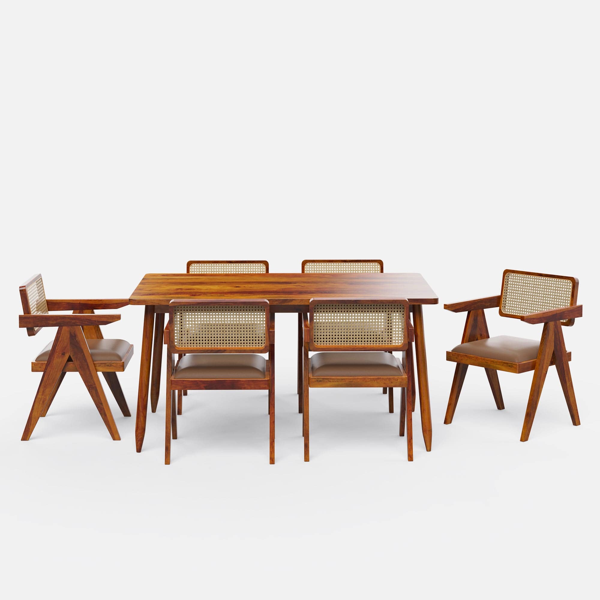Maltby-Pierre Dining Table Set- 4 & 6 Seater/ All sizes - Crafts Mill Bespoke Furniture - Dining