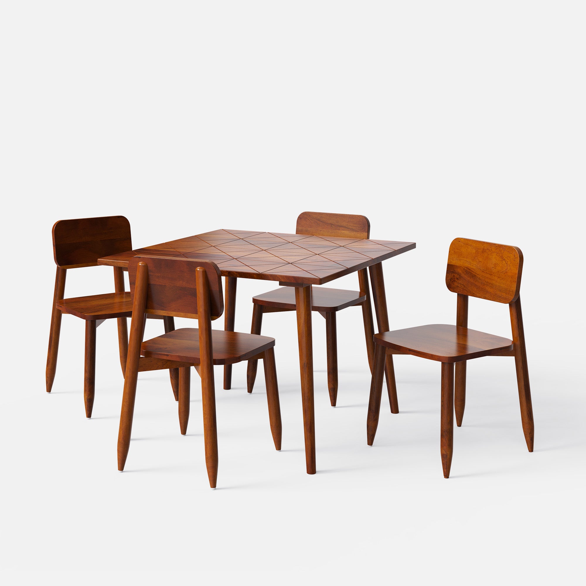 Helena Dining Table Set - 4 Seater/100 cm