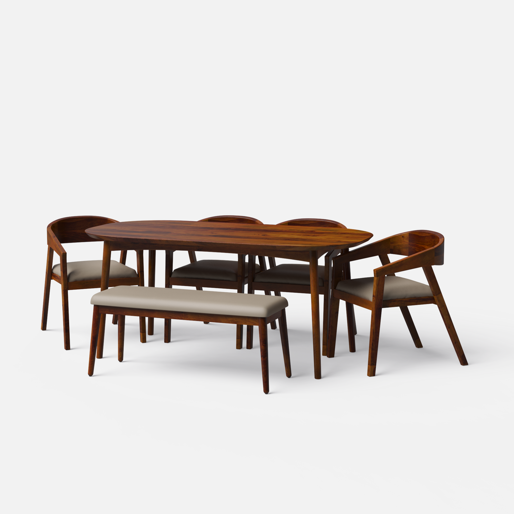 Maya Amelia Luxury Upholstered Dining Table Set - 4 & 6 seater/ All sizes