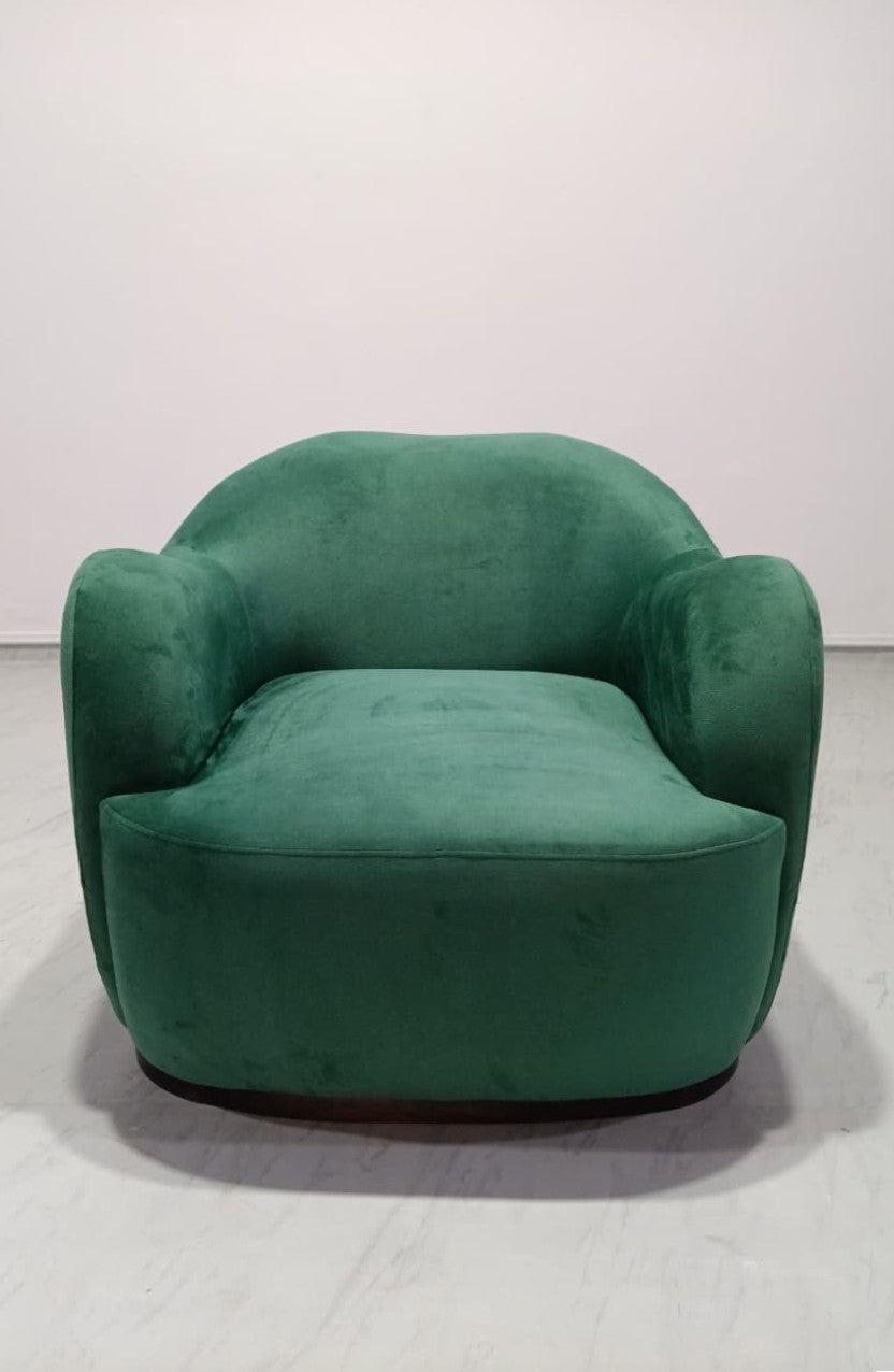 Megan Accent Chair - Emerald Green