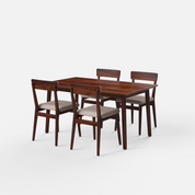 Middleton Dining Table Set - Provincial Teak Sheesham - 4 Seater - Table (150 cm x 90 cm x 76 cm) + 4 Middleton Chairs - Sheesham