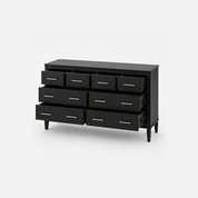 Midnight Grove Black Nine-Drawer Dresser