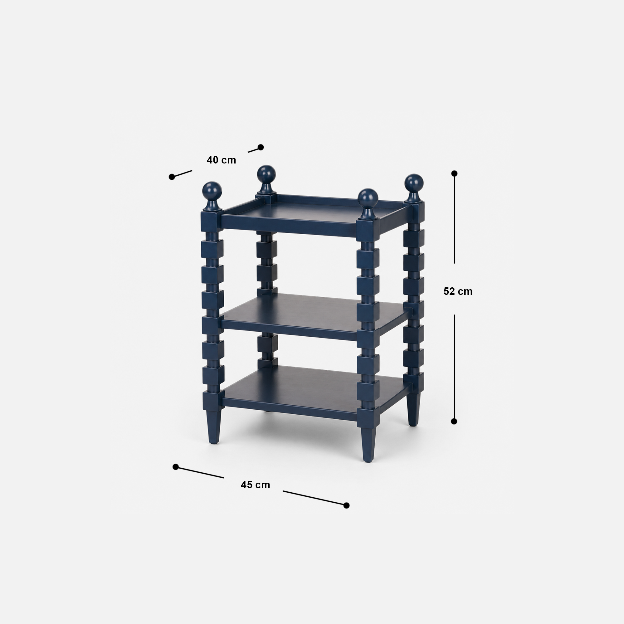 Navy Cube Accent Shelving Unit