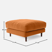 Nord Ottoman - Crafts Mill Bespoke Furniture - Sofas & Accent Chairs