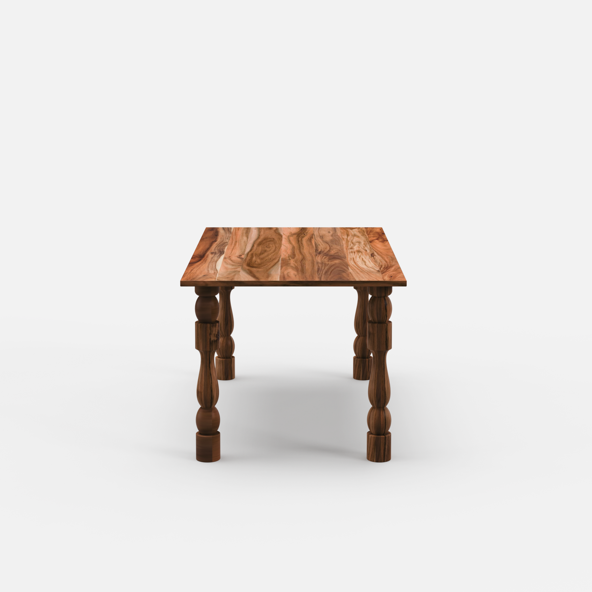 Obsidian Turned Leg Dining Table