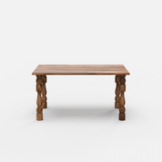 Obsidian Turned Leg Dining Table