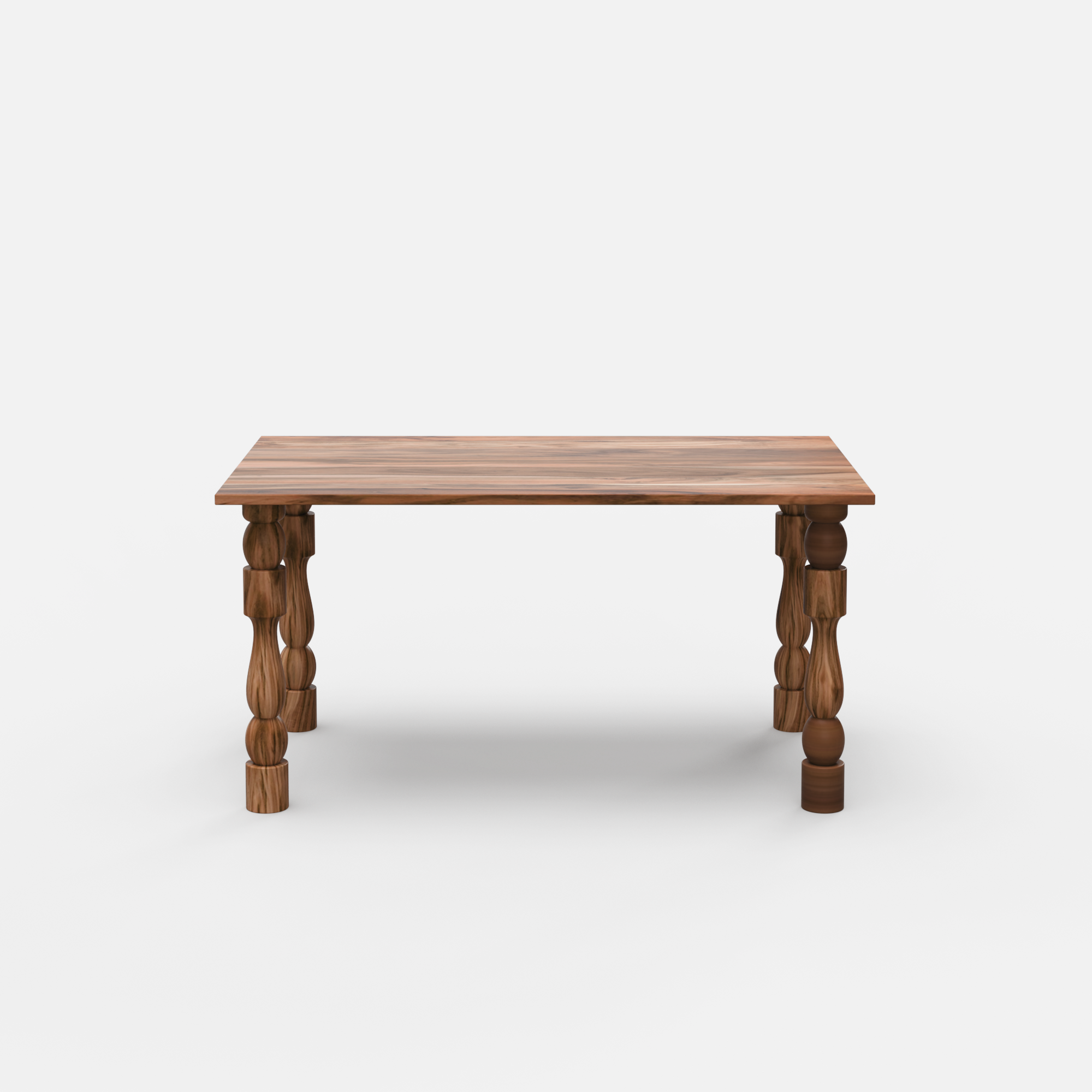 Obsidian Turned Leg Dining Table