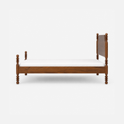 Paloma Classic Walnut Wood Bed with Turned Posts