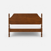 Paloma Classic Walnut Wood Bed with Turned Posts