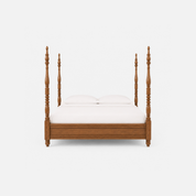 Phoenix Elegant Wooden Four-Poster Bed Frame