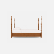 Phoenix Elegant Wooden Four-Poster Bed Frame