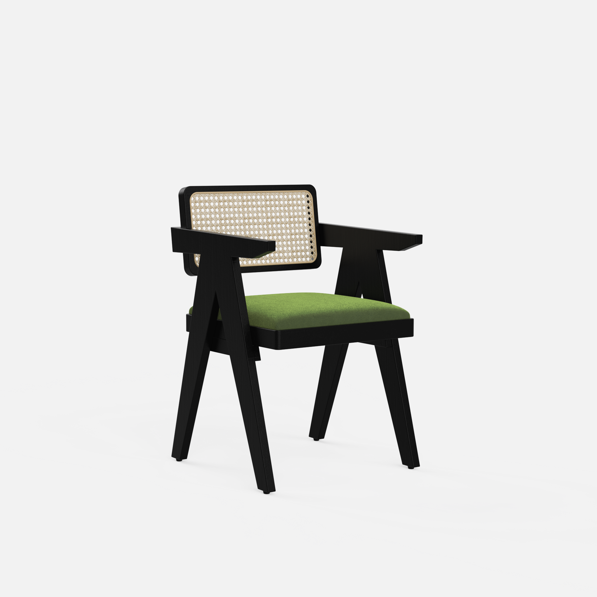 Amor-Pierre Dining Table Set - 6 Seater - Table (150 cm Dia x 76 cm) + 6 Pierre Chairs - Mango Table + Sheesham Seating