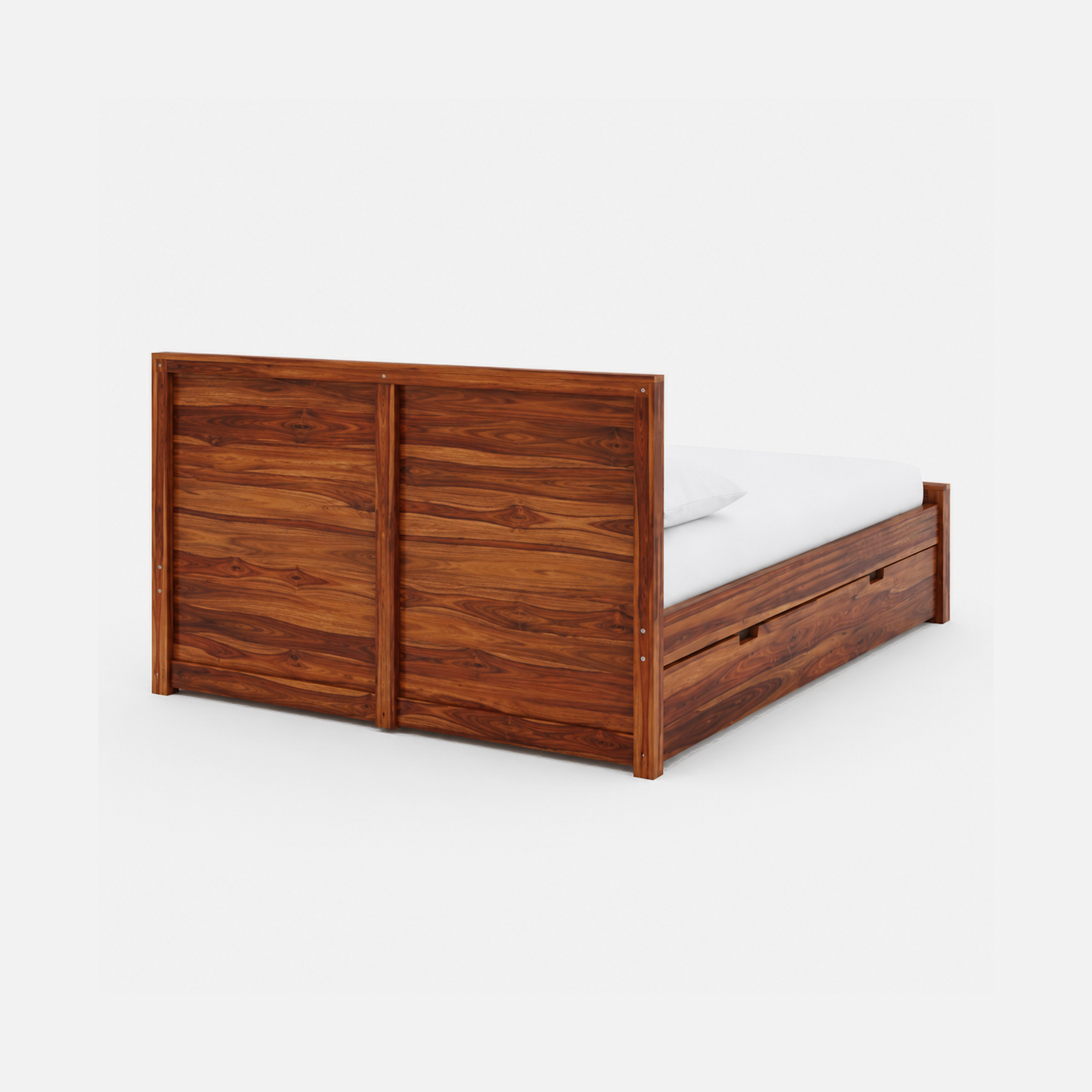 Premium Sheesham Wood Storage Bed