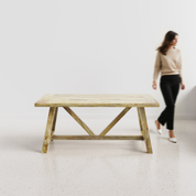 Ranch Luxury Dining Table - Large 6 Seater - 175 cm x 90 cm x 76 cm - Mango