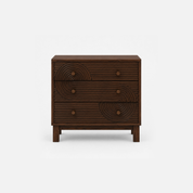 Ripple 3-Drawer Chest with Textured Drawer Fronts