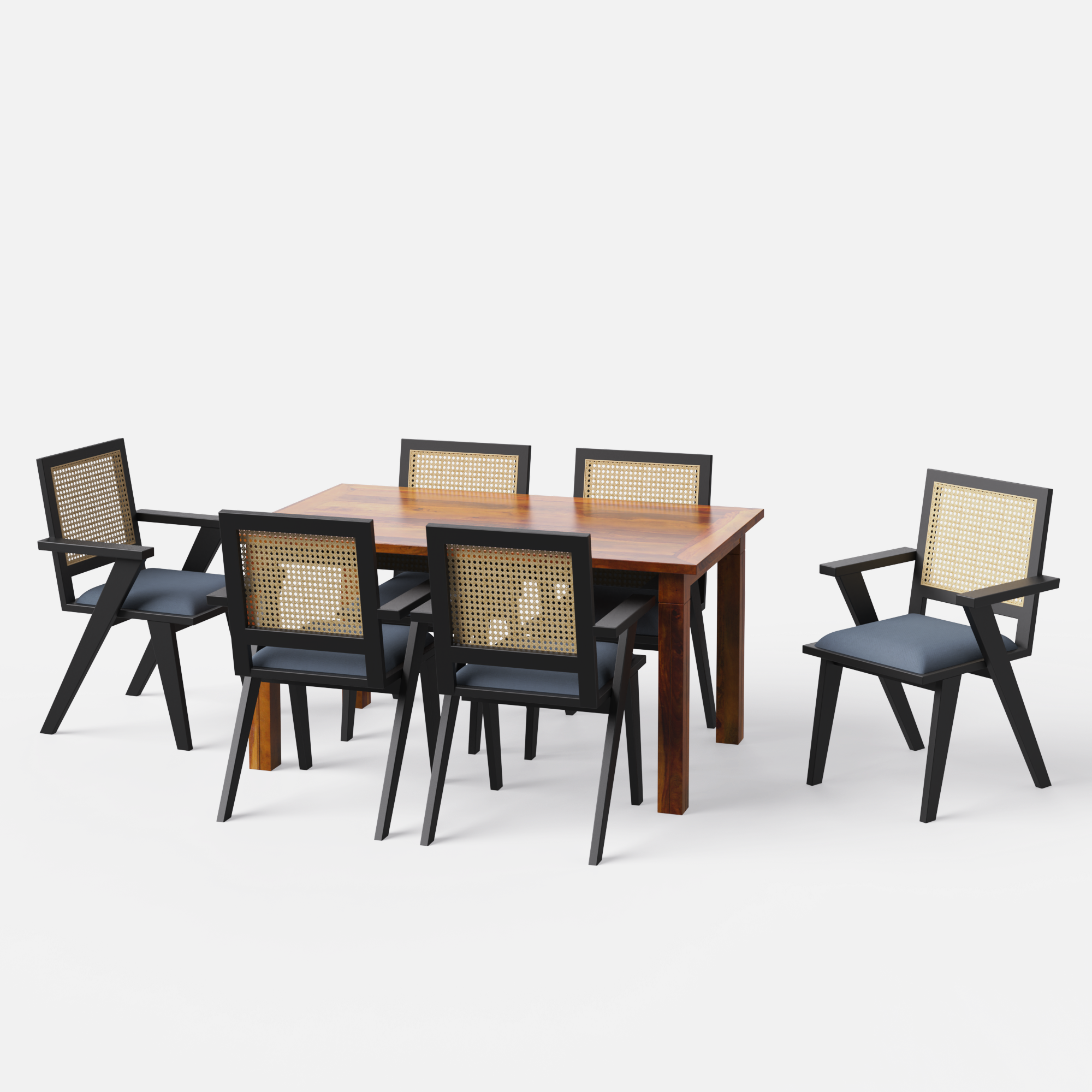 Roma-Flora-Dining-set-150cm-honey-sheesham-table-6-chairs-black-polish-on-sheesham-indigo-blue-linen-blend-fabric-V1.png