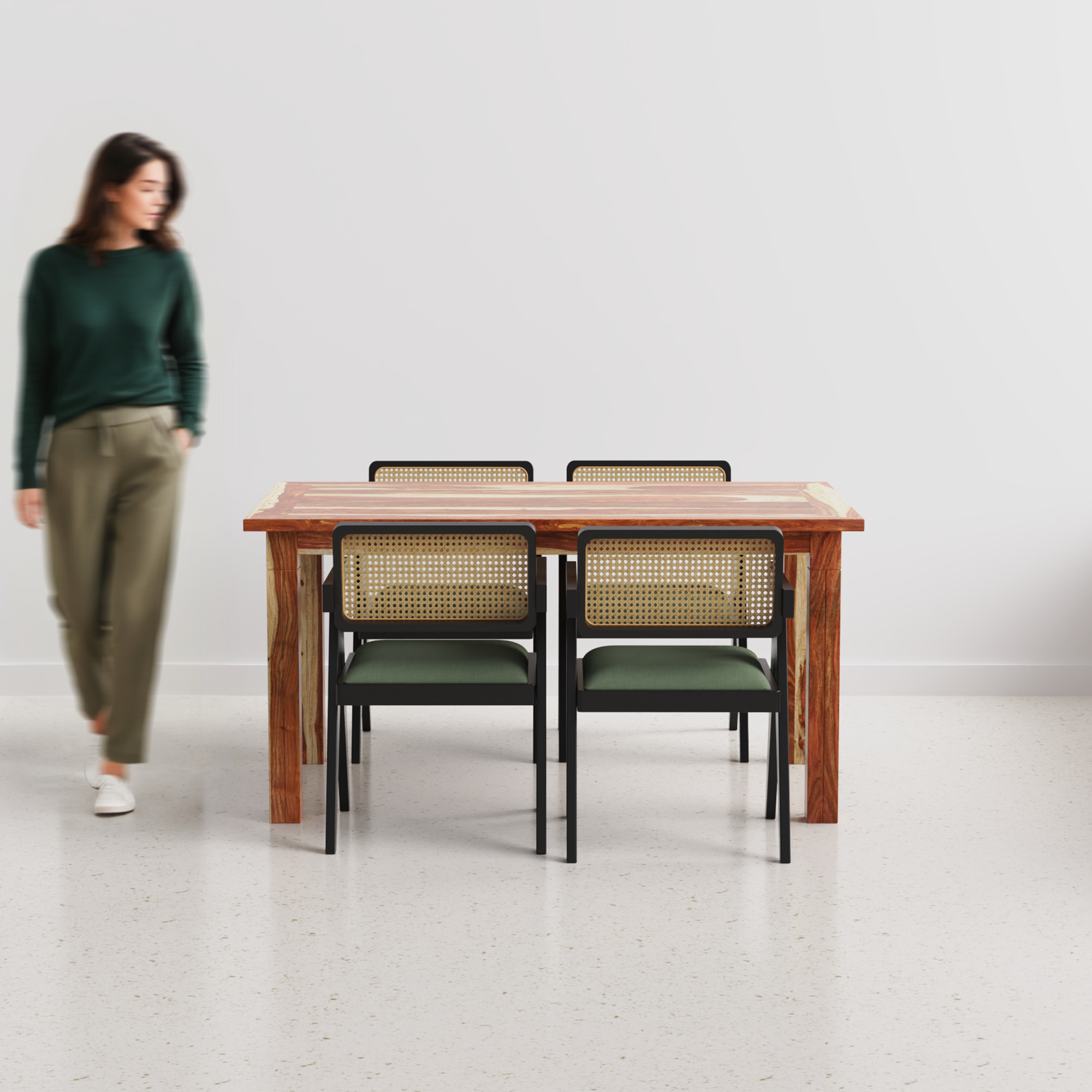 Roma-Pierre-dining-set-150cm-natural-sheesham-table-4-chair-black-on-sheesham-seaweed-green-cotton-blend-fabric-C1.png