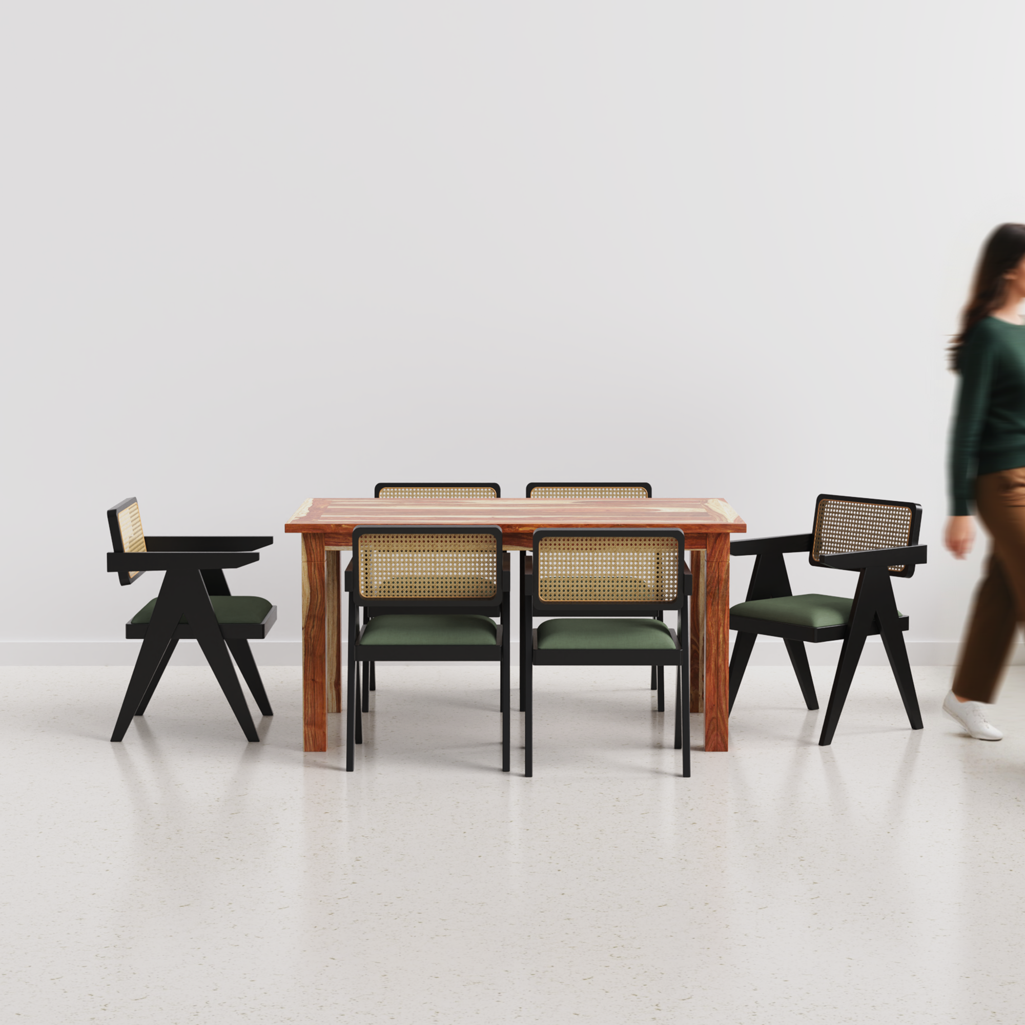 Roma-Pierre-dining-set-150cm-natural-sheesham-table-6-chair-black-on-sheesham-seaweed-green-cotton-blend-fabric-C1.png