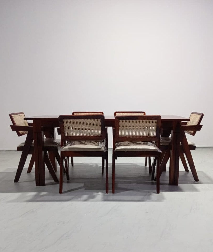 Roma-Pierre Dining Set - 150 cm - 6 Seater