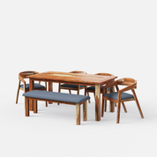 Roma Amelia Upholstered Dining Set - 4,6 & 8 Seater/All sizes