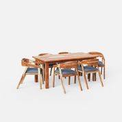 Roma Amelia Upholstered Dining Set - 4,6 & 8 Seater/All sizes