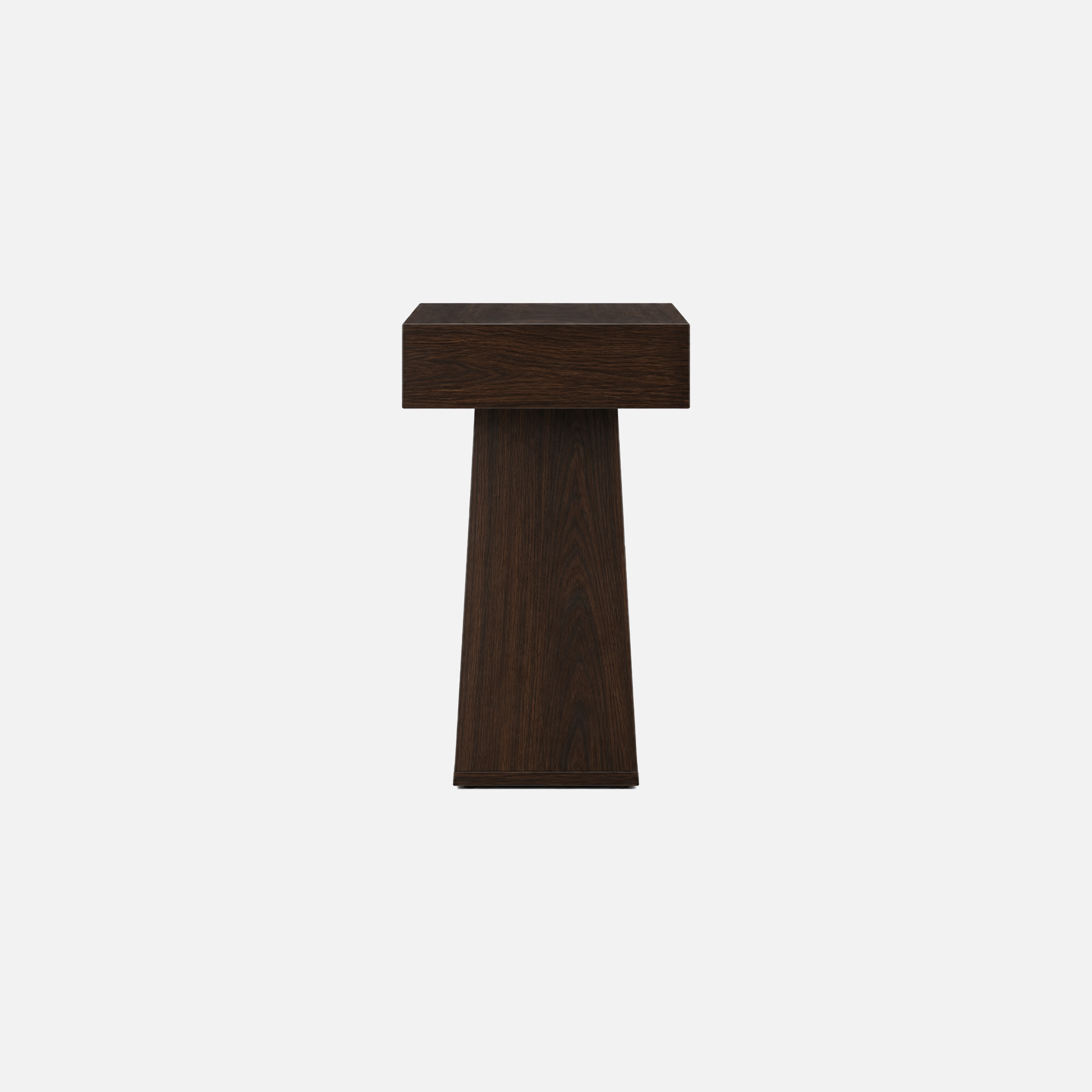 Rustic Acacia Timber Accent Table with Geometric Base